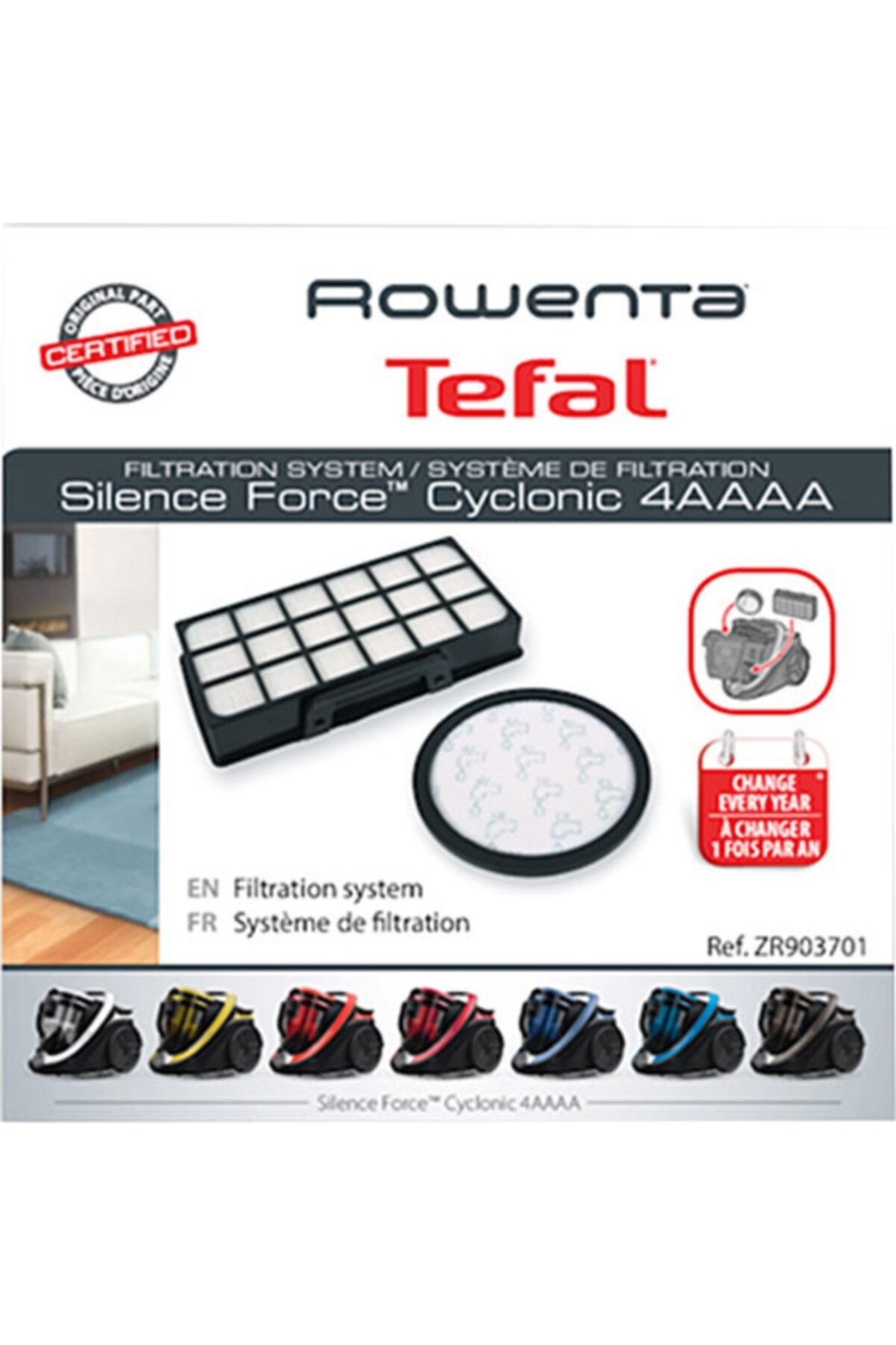 Tefal%20Silence%20Force%20Cyclonic%204a%20Hepa%20Filtre%20Zr903701